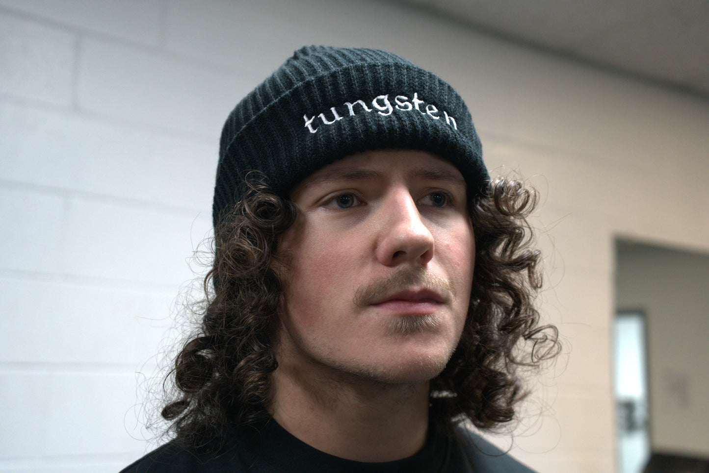 014) Embroidered Ribbed Beanie