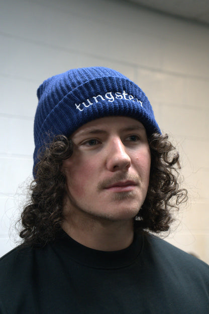 014) Embroidered Ribbed Beanie