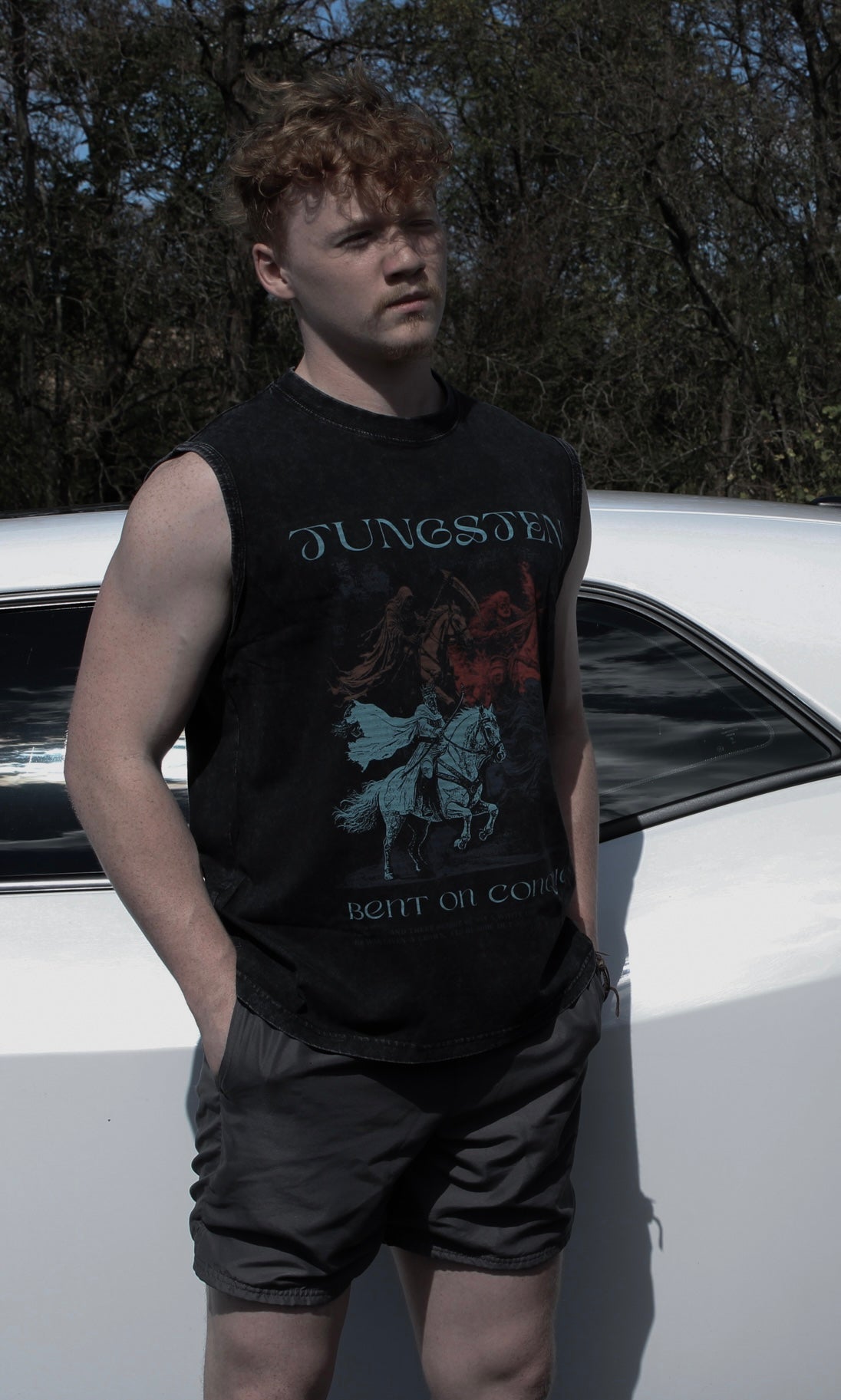 015) 4 Horsemen Stonewashed Tank