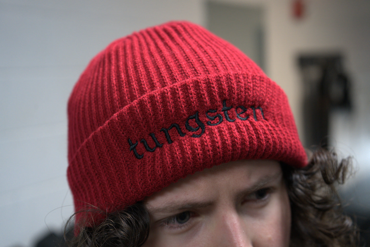 014) Embroidered Ribbed Beanie