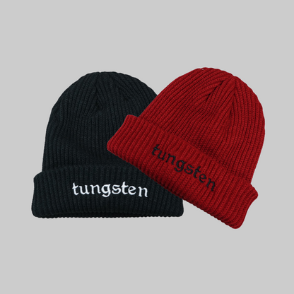 014) Embroidered Ribbed Beanie